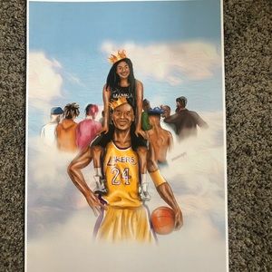 Honoring Kobe Bryant in his daughter poster